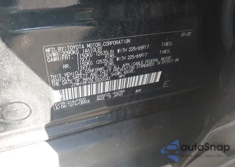 2020 Toyota Rav4 Le из США, поврежденный, VIN JTMH1RFV2LD520043